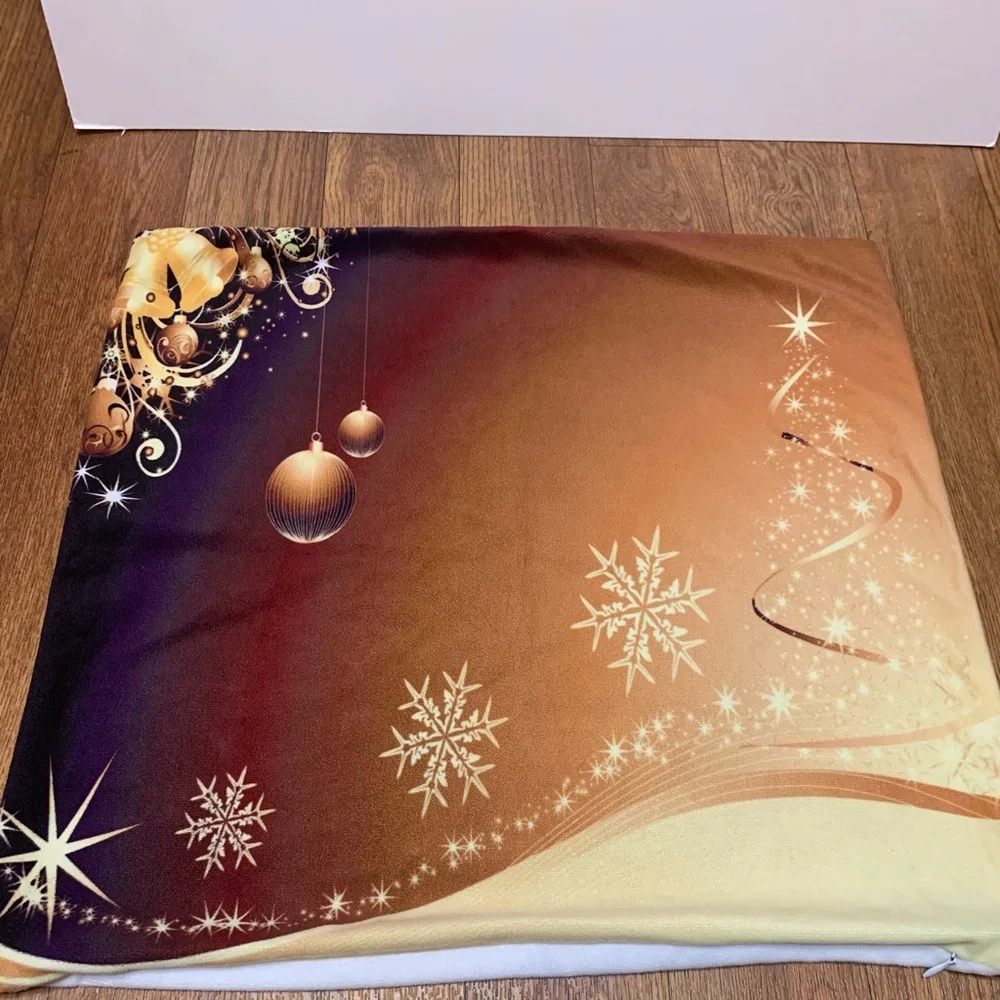 3 Christmas throw pillow covers 17”